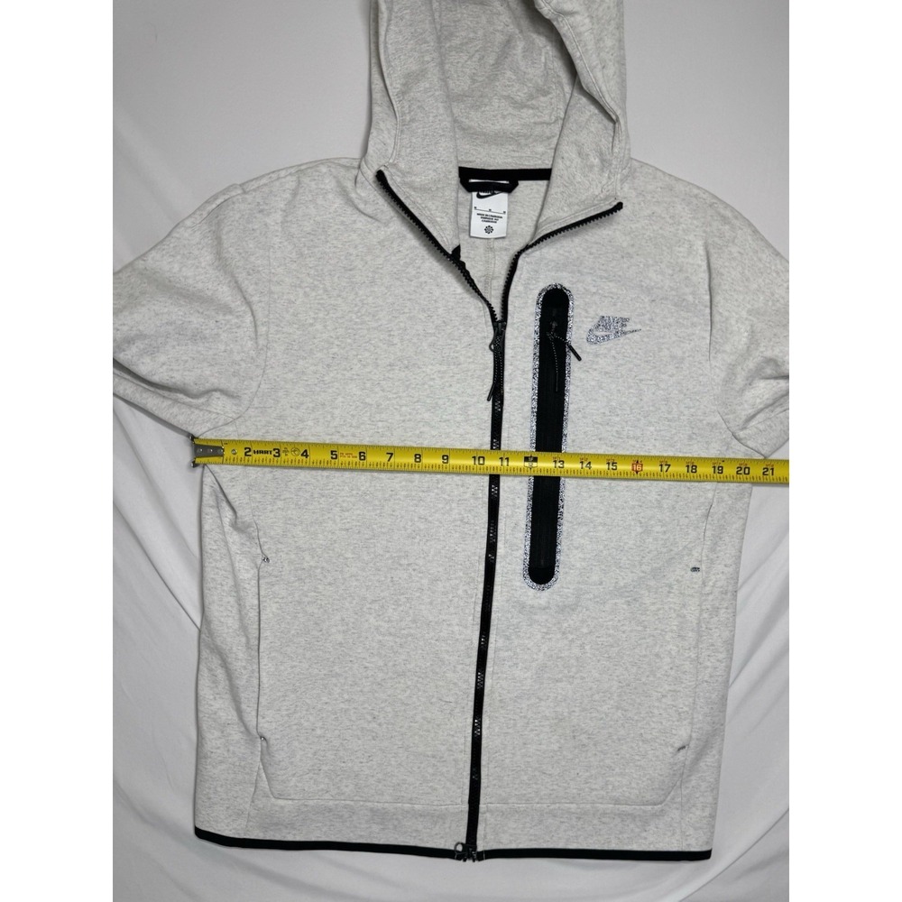 Nike Sportswear Tech Fleece Full-Zip Hoodie Heather Grey Unisex Size Medium - Picture 6 of 7